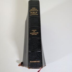 Vintage "New Marked Reference Bible" KJV - Color-Coded Study System - Zondervan